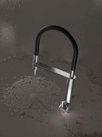 Смеситель для кухни Knotlor Infinity SS-15 на мойку нержавеющая сталь