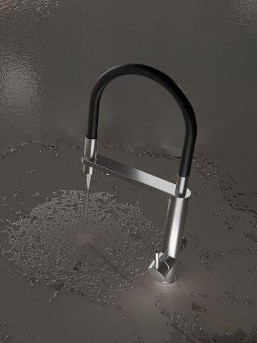 Смеситель для кухни Knotlor Infinity SS-15 на мойку нержавеющая сталь - фото 4