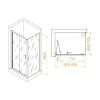 Душевой уголок RGW Passage 060814297-14 90х70 стекло прозрачное профиль хром без поддона