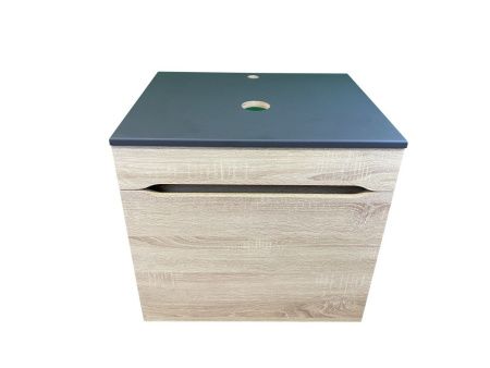 Тумба с раковиной Sintesi STL.W7017_SIN-LVB-APP-409 60х60 подвесная цвет бежевый