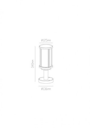 Садовый светильник Arte Lamp Toronto (Торонто) A1036FN-1BK