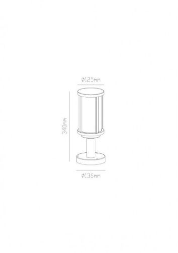 Садовый светильник Arte Lamp Toronto (Торонто) A1036FN-1BK - фото 4