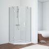 Душевой уголок Vegas-Glass AFA-Pen TUR+NOVO AFA-Pen NOVO 90 07 01 L 90х90 стекло прозрачное профиль хром без поддона
