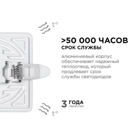 Панель светодиодная встраиваемая Apeyron FLP 06-113