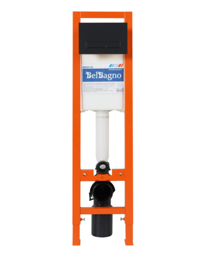 Клавиша смыва механическая BelBagno MARMI BB012-MR-NERO.M цвет черный матовый - фото 2