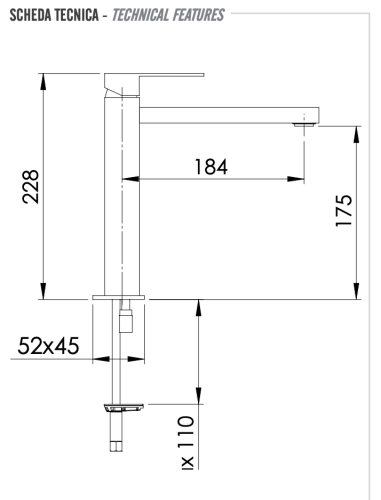Смеситель Remer Q-Design QD10L на раковину хром - фото 2