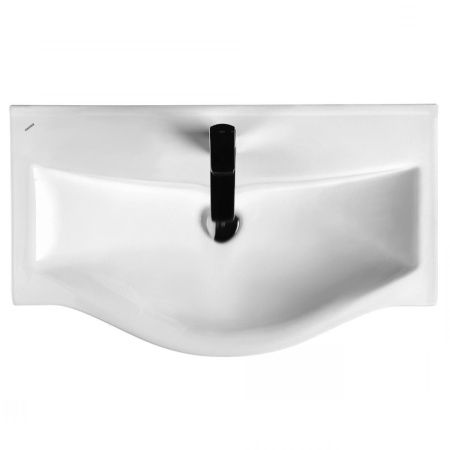 Раковина керамическая Onika Беверли 1WH302422 80х50 накладная цвет белый 1 отверстие под смеситель