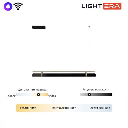 Светильник подвесной Lightera Omolon (Омолон) LE108L-100B WIFI
