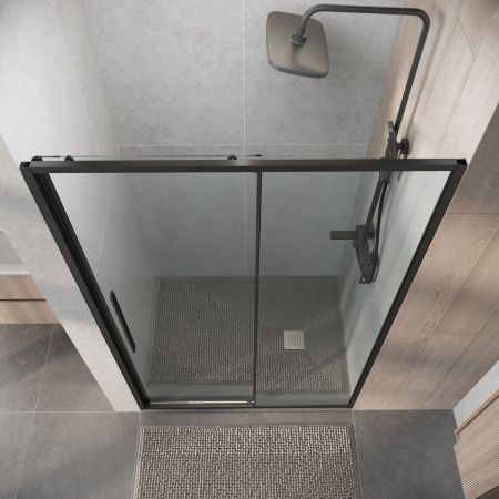 Душевая дверь Niagara Nova NG-34-13AGR 130х195 стекло прозрачное профиль графит