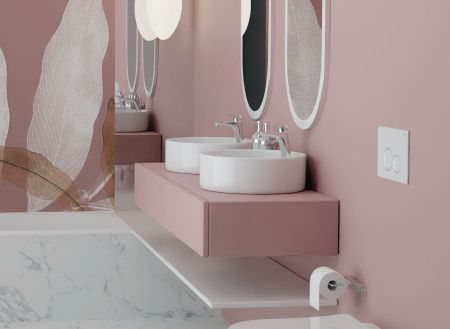 Раковина из сантехнического фарфора Aquatek ЕВРОПА AQ5212-00 40х40 накладная цвет белый 1 отверстие под смеситель