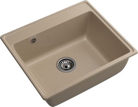 Кухонная мойка Granfest Vertex V-580 песочный 58х50 цвет бежевый поверхность матовая