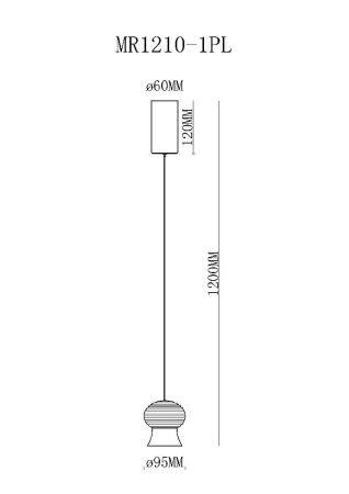 Светильник подвесной Myfar Jane (Джане) MR1210-1PL