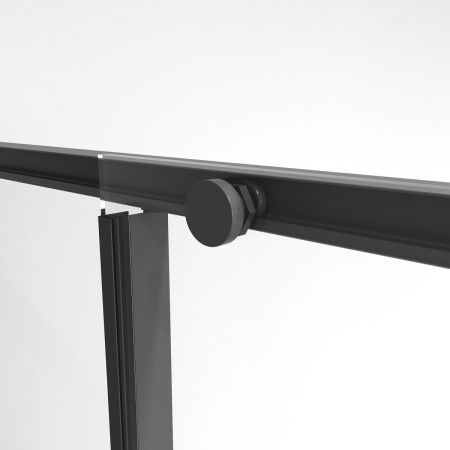 Душевой уголок Niagara Nova NG-84-11AB-A100B-34 110х100 стекло прозрачное профиль черный без поддона