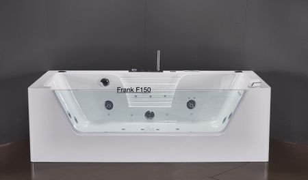 Ванна акриловая Frank 201099898 170х85 пристенная прямоугольная с каркасом
