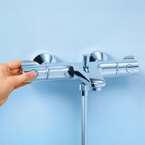 Смеситель Grohe Grohtherm 34567000 настенный хром с термостатом - фото 2