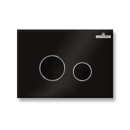 Клавиша смыва механическая Lavinia Boho RelFix 3805004B цвет черный глянцевый/хром