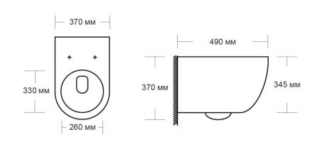 Унитаз подвесной MILLEAU MYL038BMB VORTEX MYL038BMB черный  с сиденьем микролифт безободковый каскадный смыв