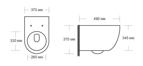 Унитаз подвесной MILLEAU MYL038BMAW VORTEX MYL038BMAW белый мрамор матовый с сиденьем микролифт безободковый каскадный смыв - фото 2