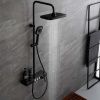 Душевая стойка Melana Male F610501B MALE настенная цвет черный