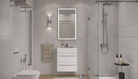 Тумба под раковину Velvex JILL tpJIL.60.2Y-233 60х30 подвесная цвет белый