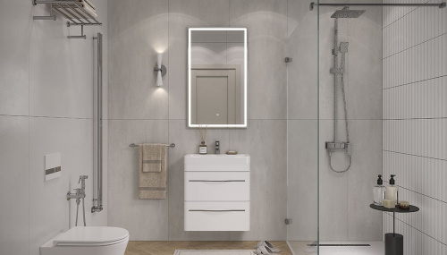 Тумба под раковину Velvex JILL tpJIL.60.2Y-233 59х34х60 подвесная цвет белый - фото 5