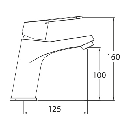 Смеситель Clever Panam Evo Xtreme 60523 на раковину хром