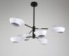 Люстра на штанге Lumina Deco ROMINA (РОМИНА) LDP 6037-6 WT+BK