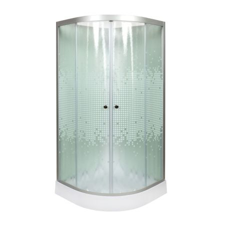 Душевая кабина AvaCan L901N 100х100 четверть круга без крыши ориентация универсальная