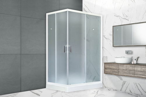 Душевой уголок Royal Bath HP RB8120HP-C-R 120х80 стекло матовое профиль белый