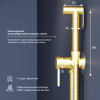 Гигиенический душ со смесителем RGW Shower Panels (Шоувер панелс) 581408211-06 золото