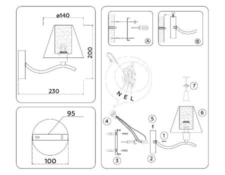 Бра Ambrella Light Modern (Модерн) LH57095