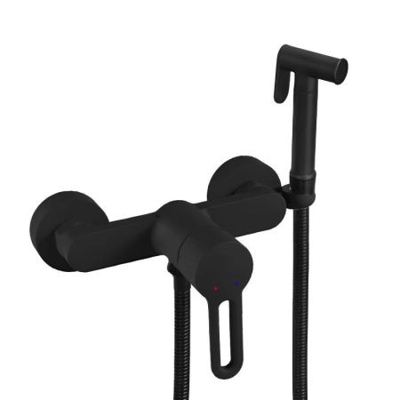 Гигиенический душ со смесителем Shevanik S8105H-1 черный