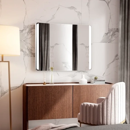 Зеркало с подсветкой Art&Max TRENTO AM-Tre-1000-800-DS-F 100х80 подвесное