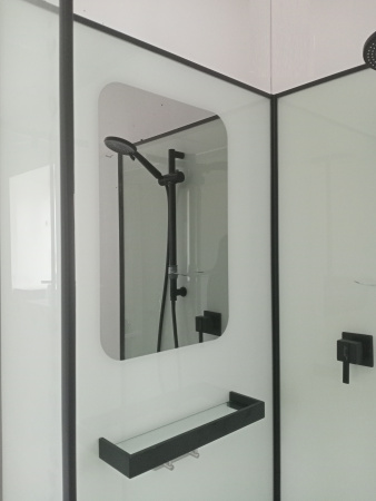 Душевая кабина Cerutti SPA KORRA90B 90х90 четверть круга без крыши ориентация универсальная