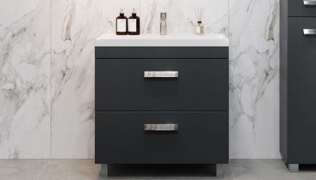 Тумба под раковину Velvex ORLANDO tnORL.80-232 80х40 напольная цвет серый