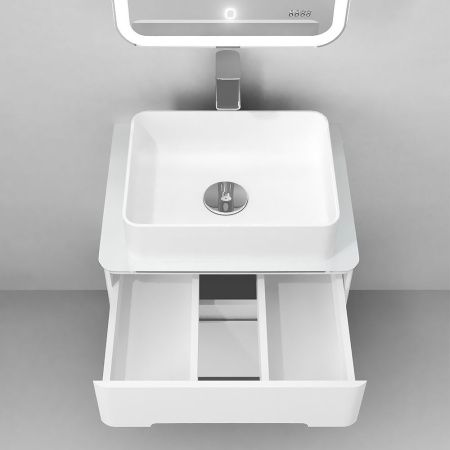 Тумба под раковину Jorno BOSKO Bos.01.60/P/W 60х70 подвесная цвет белый