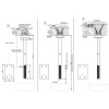 Смеситель для раковины Gessi Gessi316 54124#239 на потолок нержавеющая сталь (внешняя часть)