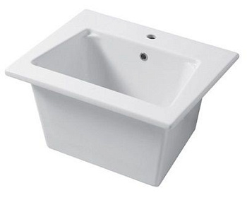 Раковина керамическая Disegno Ceramica Landscape MX06050101 61х51 накладная цвет белый глянцевый