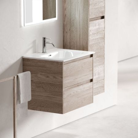 Тумба под раковину Sancos Libra LB60EG 60х50 подвесная цвет коричневый