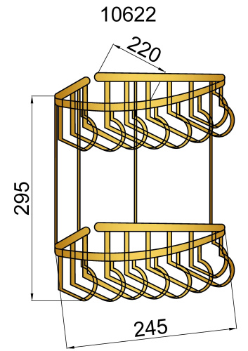 Полка в ванную комнату Boheme Imperiale 10427 - фото 2