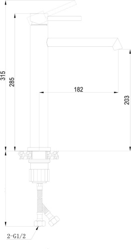 Смеситель BOCH MANN STELLA BM8600 на раковину/на столешницу хром - фото 4