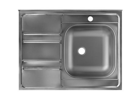 Кухонная мойка Ukinox Иннова IND800.600 ---6C 0R- 80х60 цвет нержавеющая сталь поверхность матовая