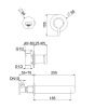Смеситель для раковины Webert CO830606015 настенный хром