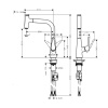 Смеситель для кухни Hansgrohe Kitchen 72822800 на мойку вороненая сталь