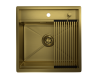 Кухонная мойка Granula Kitchen Space 5051, ЗОЛОТО САТИН 50х50 цвет золото поверхность матовая