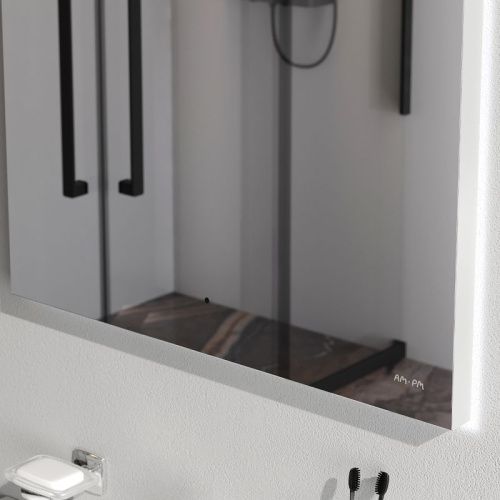 Зеркало с подсветкой Am.Pm X-Joy M85MOX10651S 70х70 подвесное - фото 5