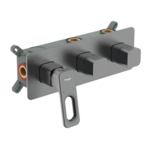 Смеситель для ванны и душа Raglo R51 R51.274.09 встраиваемый в стену графит - фото 2