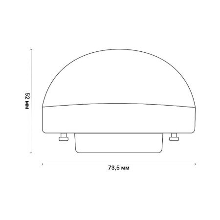 Лампа светодиодная Uniel LED-GX53-10W/3000K/GX53/FR/SPHERE PLZ02WH