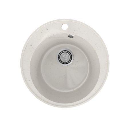 Кухонная мойка Practik PR-475 PR-M-475-001 50х50 цвет белый поверхность глянцевая