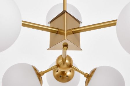 Люстра на штанге Lumina Deco Zodiak (Зодиак) LDP 160-12 MD+WT
